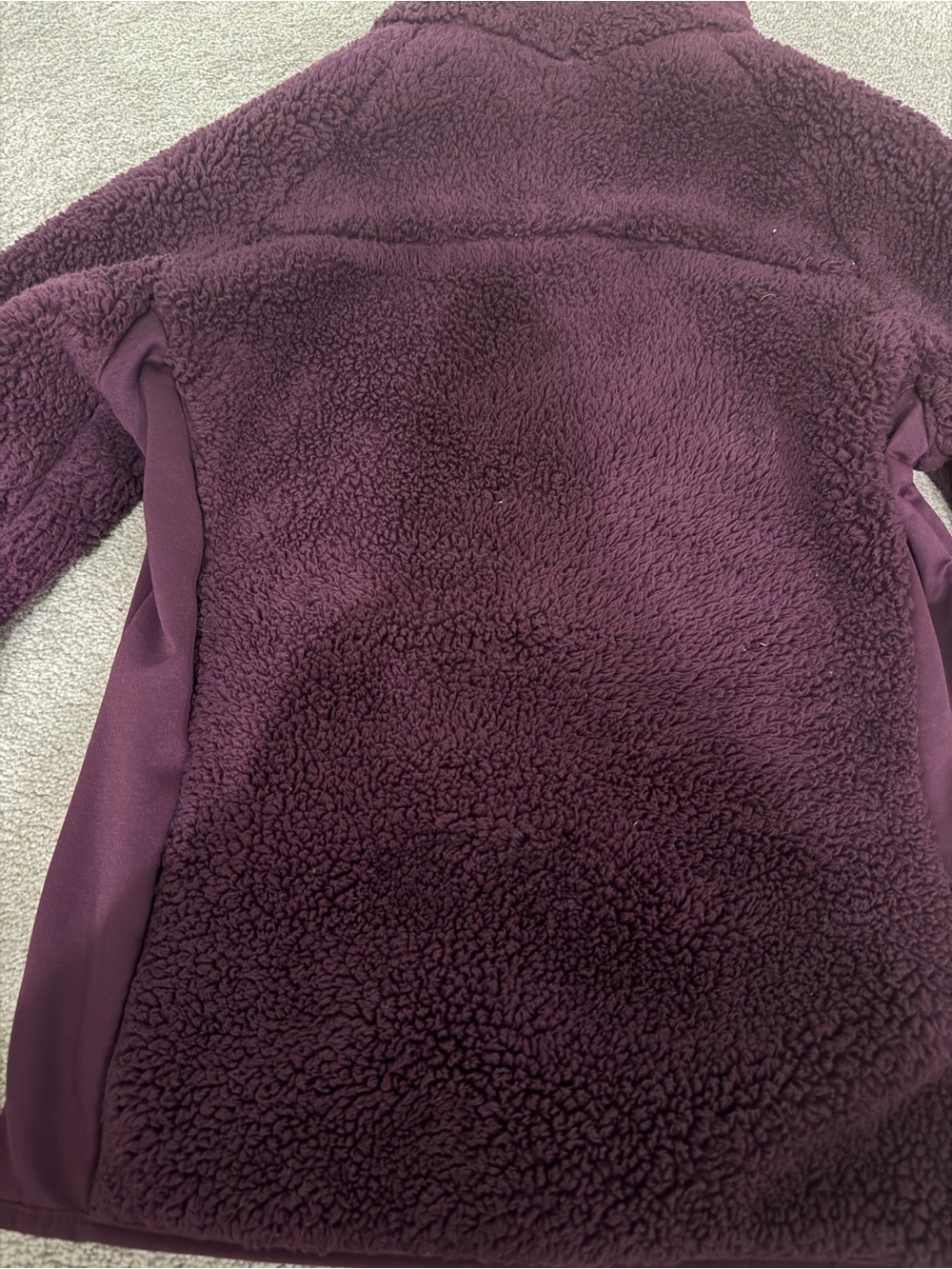 Columbia Purple Pearl Plush II Jacket Womens M Full Zip Mock Neck Sherpa Fleece - Picture 6 of 9